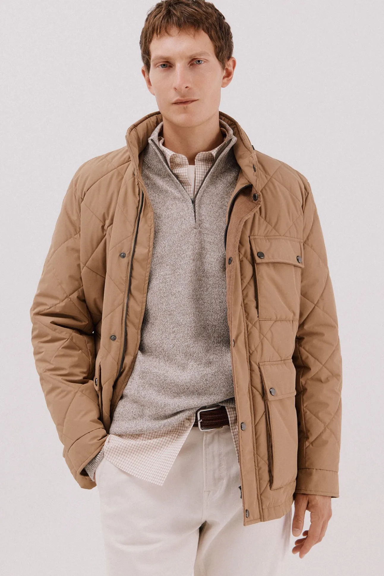 Chaqueta acolchada rombo