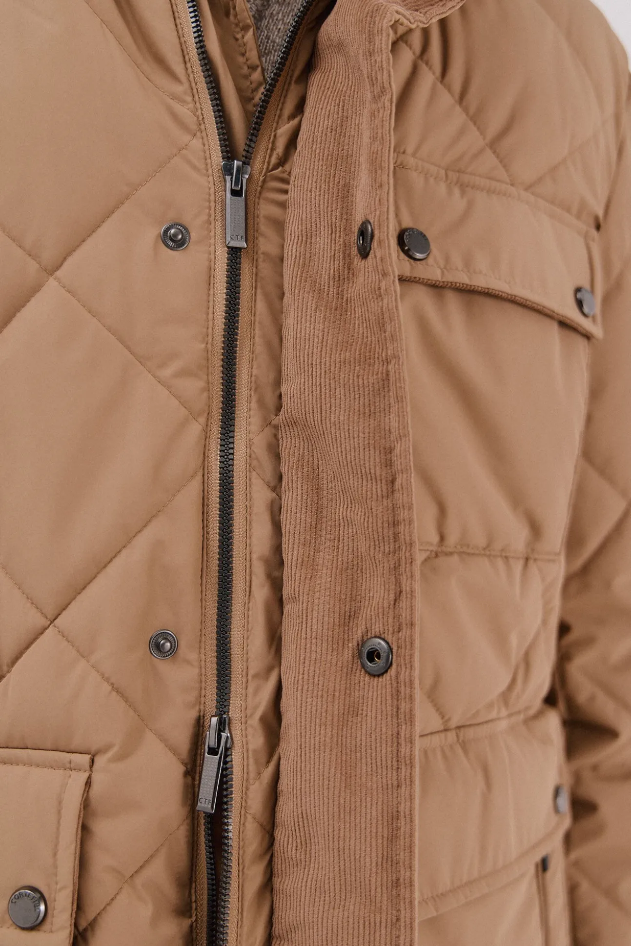 Chaqueta acolchada rombo