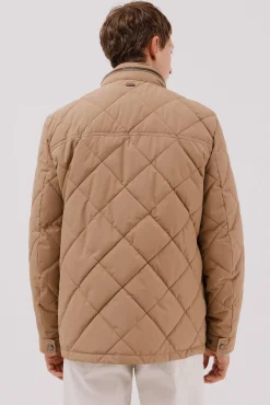 Chaqueta acolchada rombo
