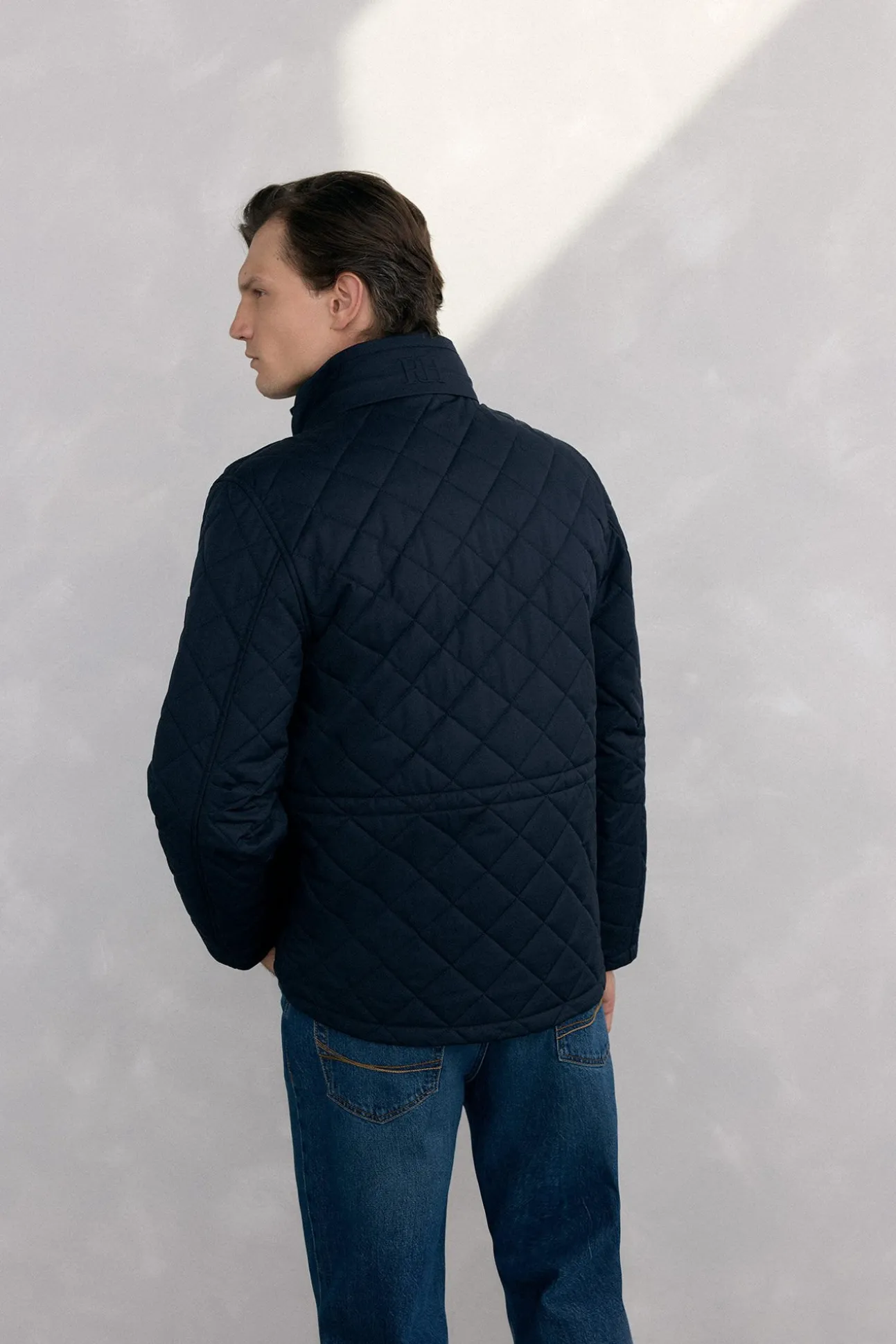 Chaqueta acolchada rombos