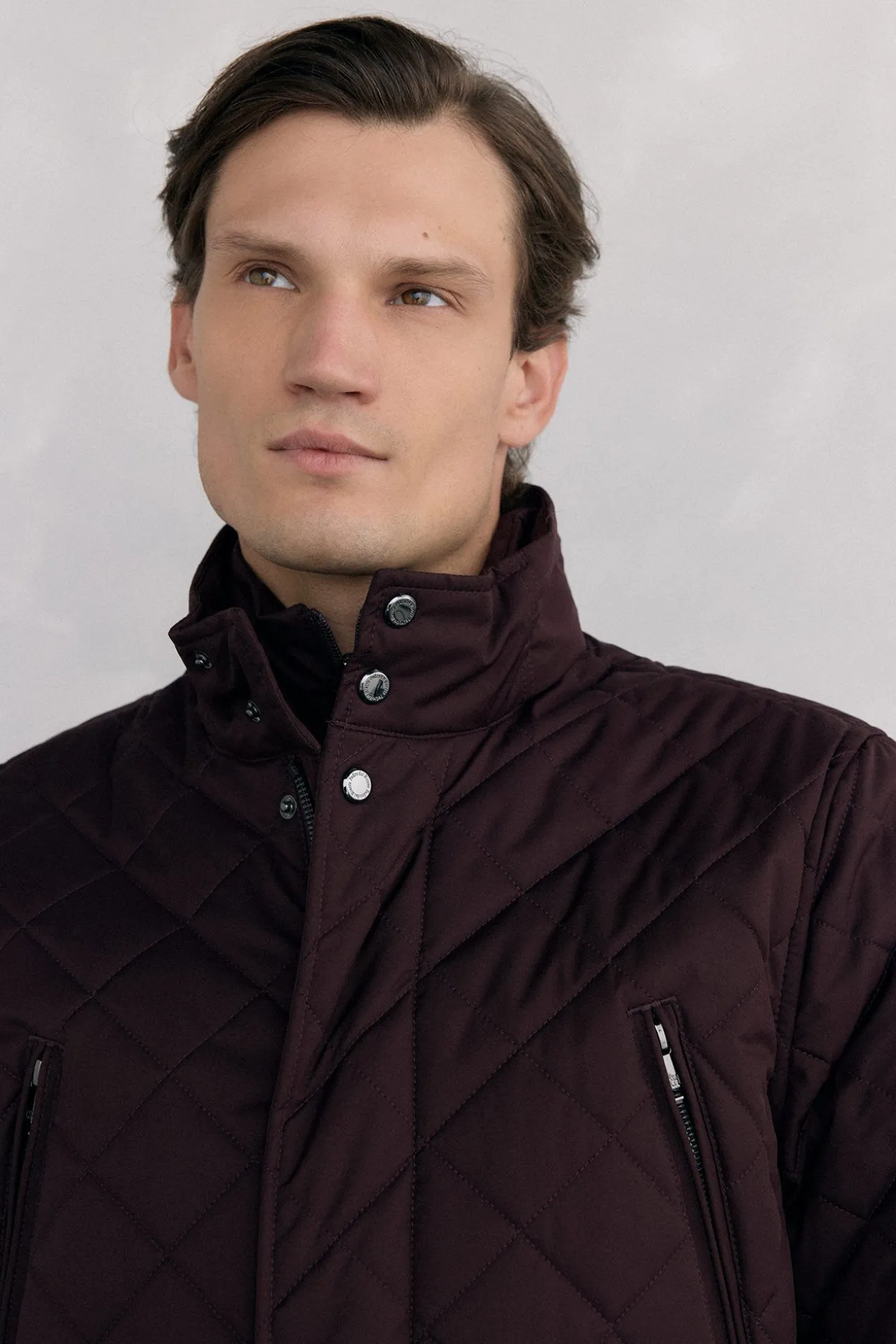Chaqueta acolchada rombos
