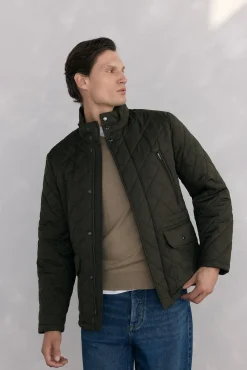Chaqueta acolchada rombos