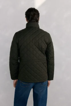 Chaqueta acolchada rombos