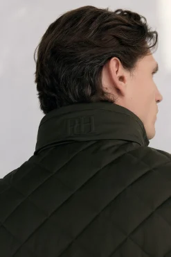 Chaqueta acolchada rombos
