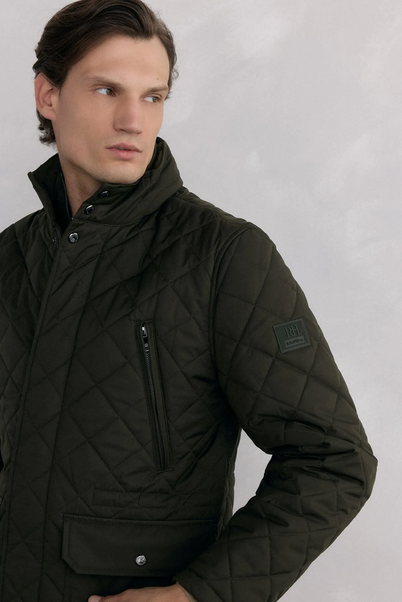 Chaqueta acolchada rombos