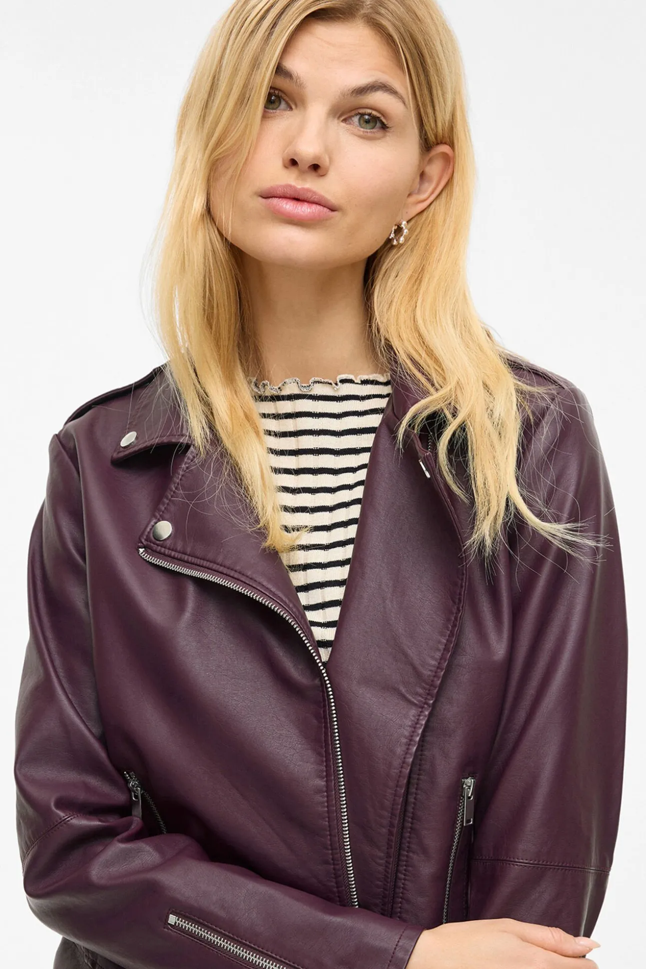 Chaqueta biker polipiel