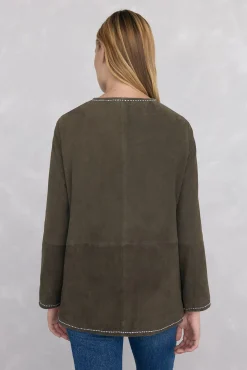 Chaqueta bordada ante