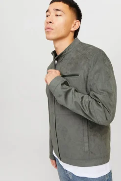 Chaqueta con efecto piel