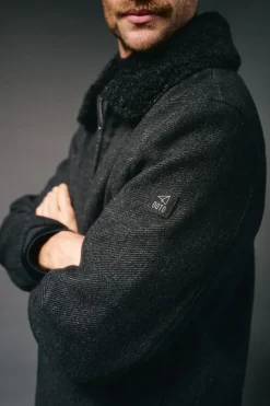 Chaqueta de lana borrego