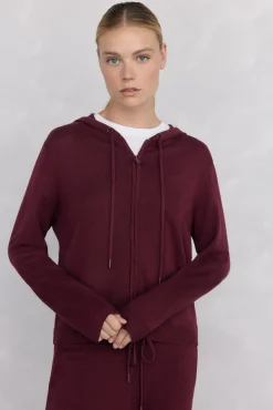 Chaqueta de punto capucha activewear