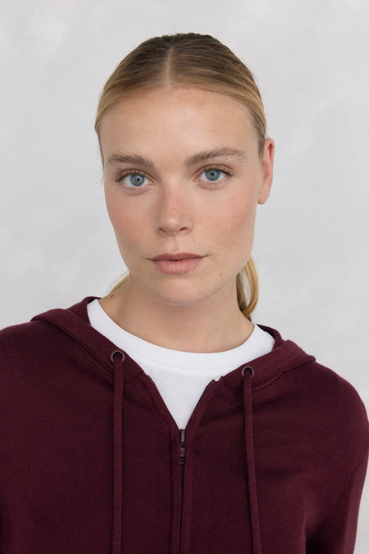 Chaqueta de punto capucha activewear