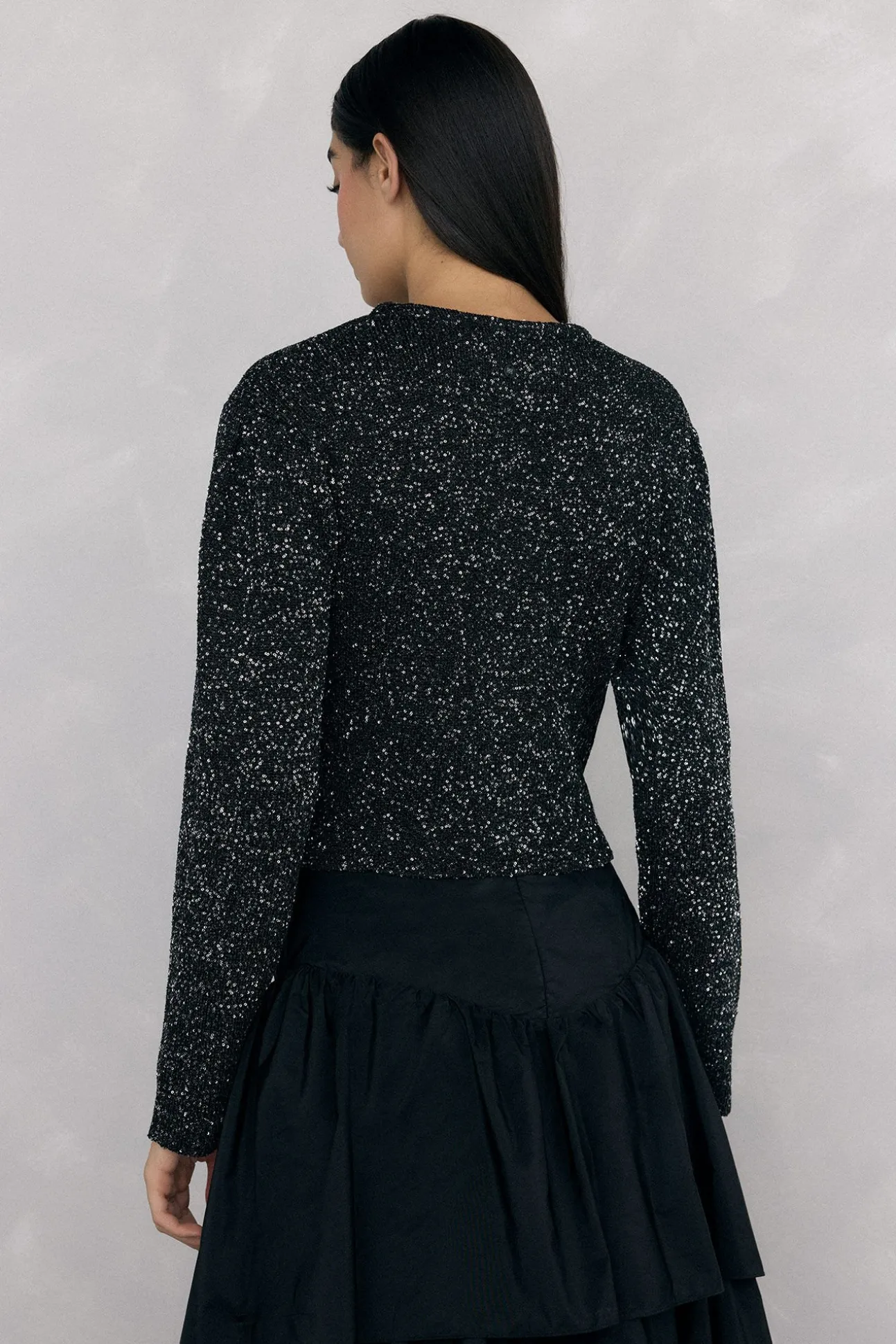 Chaqueta de punto lentejuelas