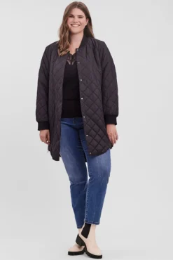 Chaqueta larga Curve