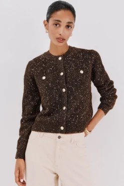 Chaqueta lúrex botones