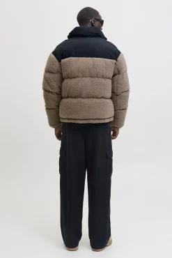 Chaqueta puffer teddy