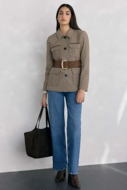 Chaqueta sahariana espiga