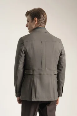Chaqueta sahariana kaki
