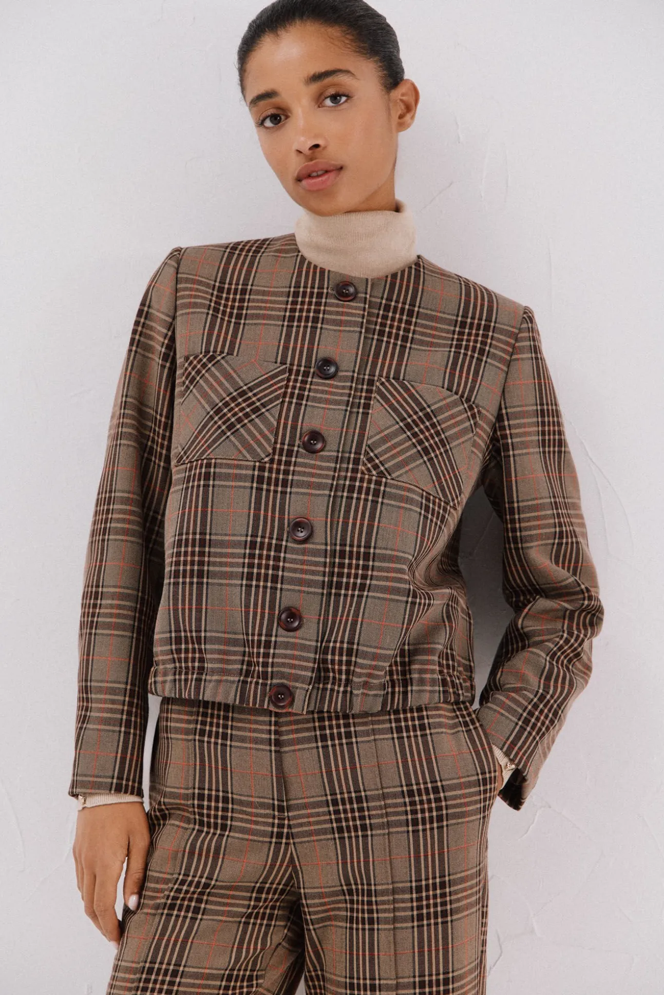 Chaqueta se cuadros