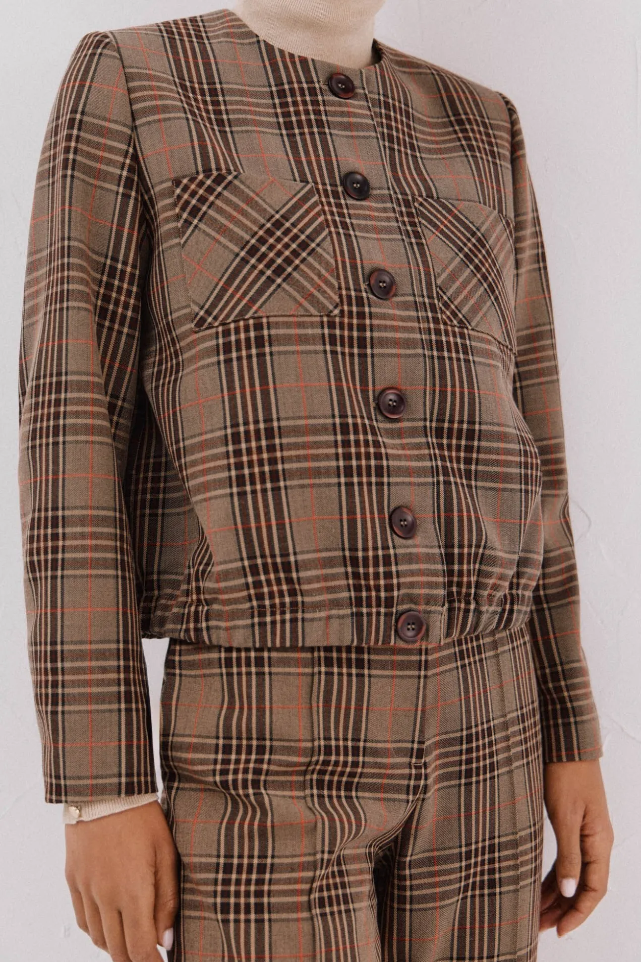 Chaqueta se cuadros