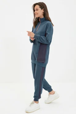 Conjunto chándal azul sudadera y pantalón