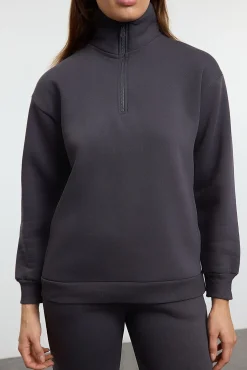 Conjunto chándal jogging felpa polar gris