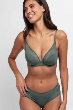 Conjunto de dos piezas Madison con relleno ligero y escote pronunciado