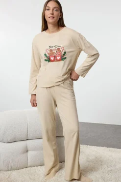 Conjunto pijama galletas Navidad 100% algodón