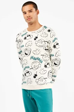 Conjunto pijama hombre Snoopy en punto interlock