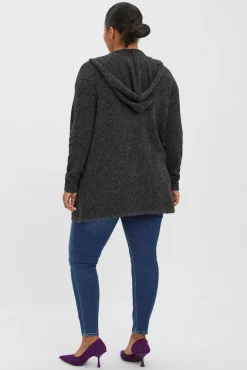 Cárdigan con capucha talla grande
