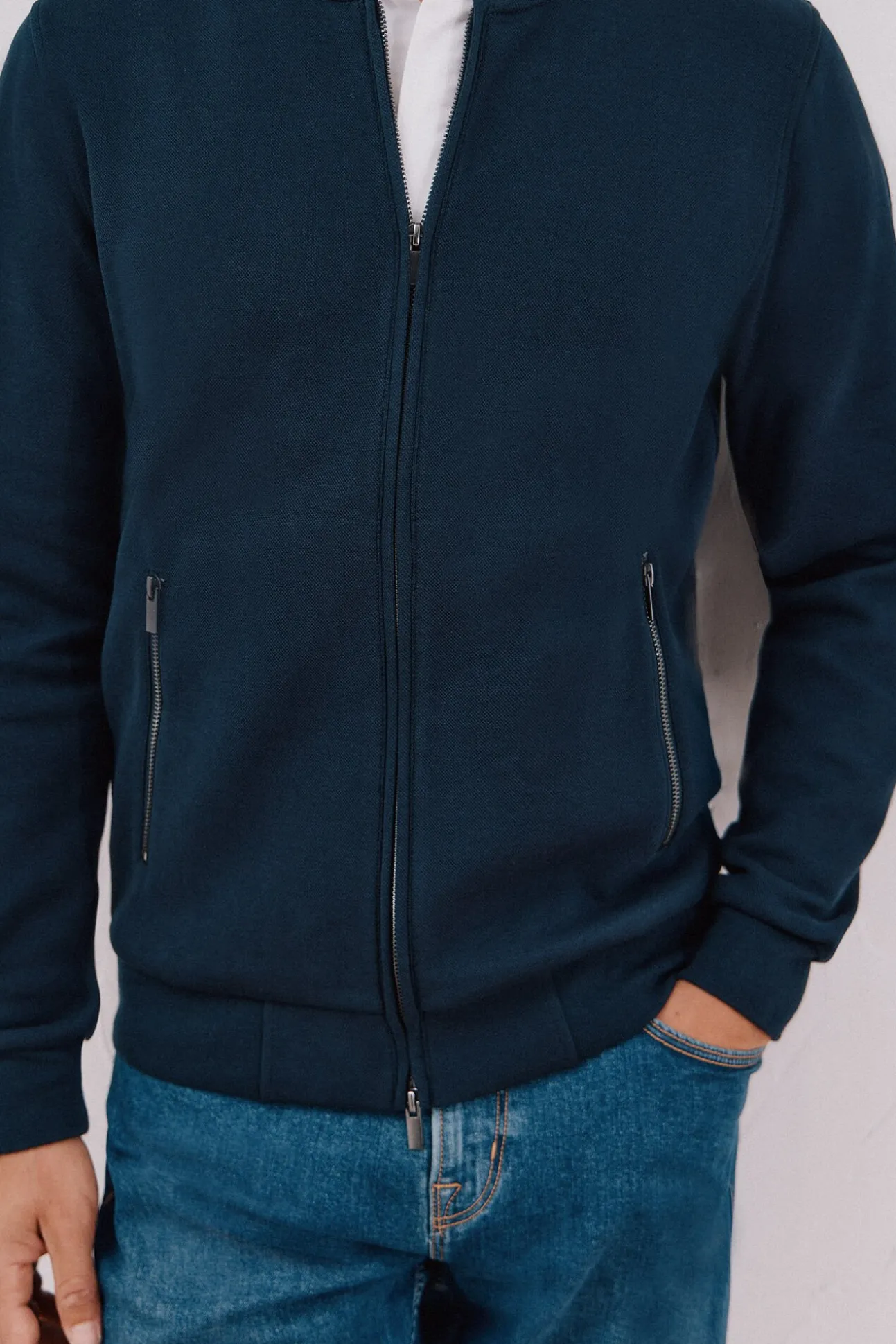 Cárdigan cuello bomber