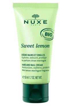 Crema de manos y uñas con fragancia de merengue de limón