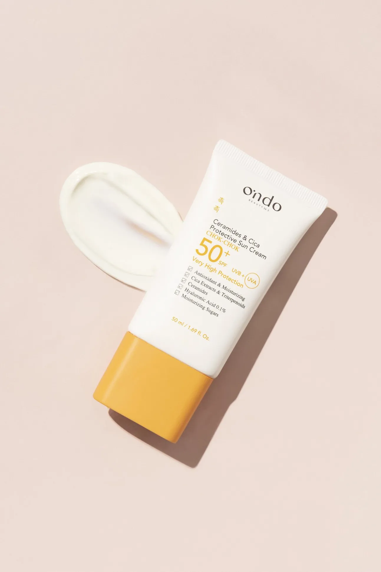 Crema solar protectora con ceramidas y cica