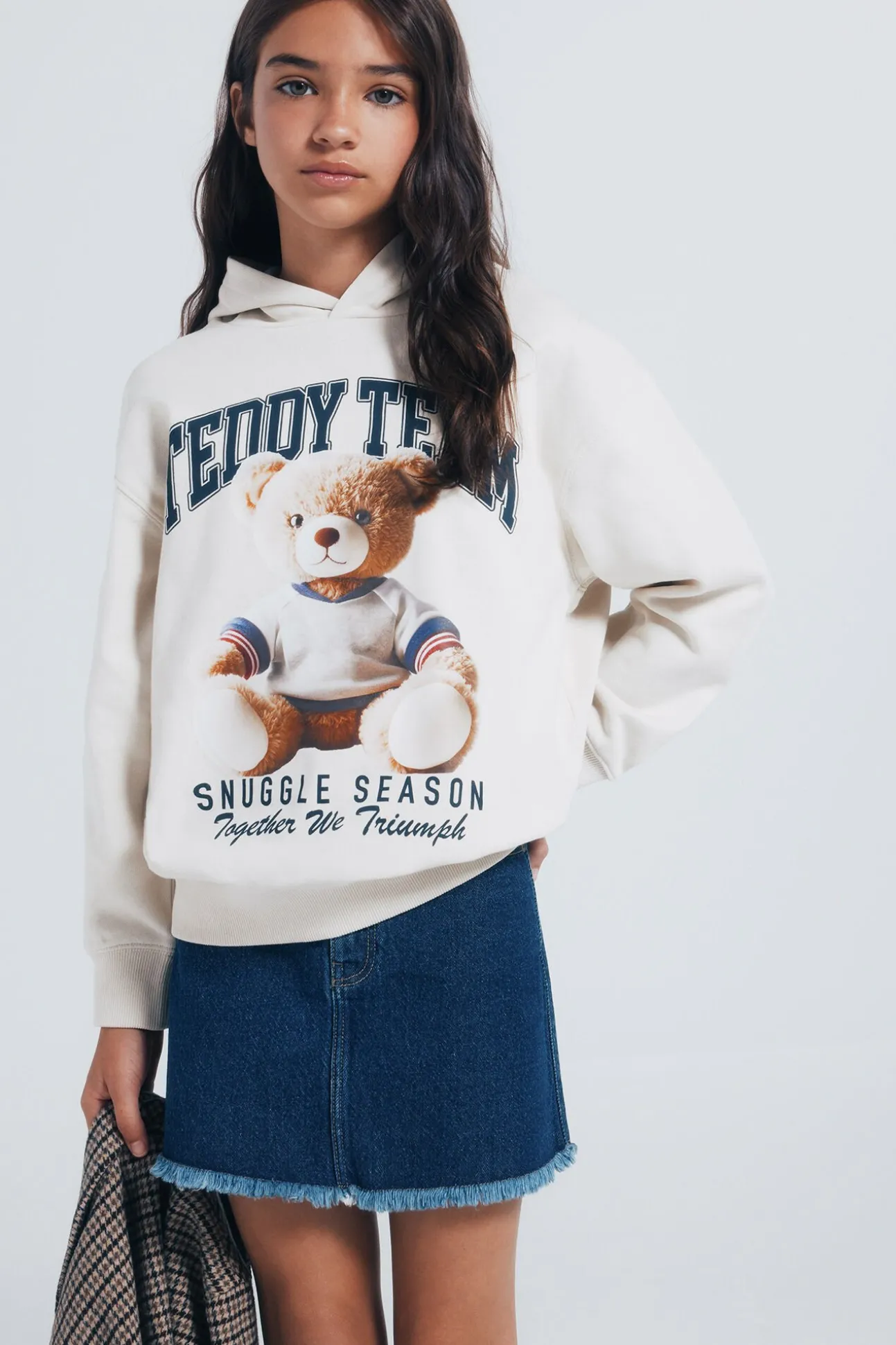 Falda denim niña