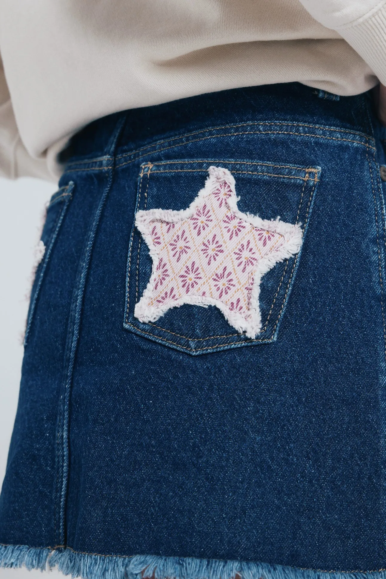 Falda denim niña