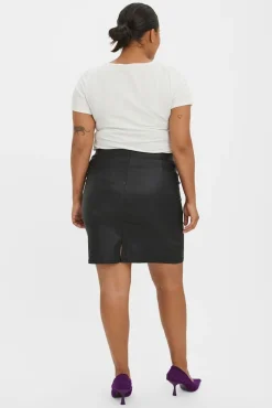 Falda efecto piel talla grande