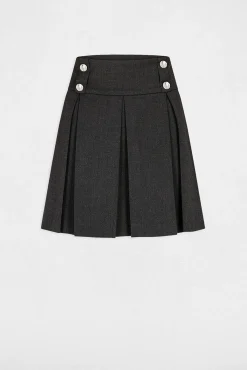 Falda evas con pliegues
