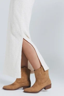Falda midi crochet