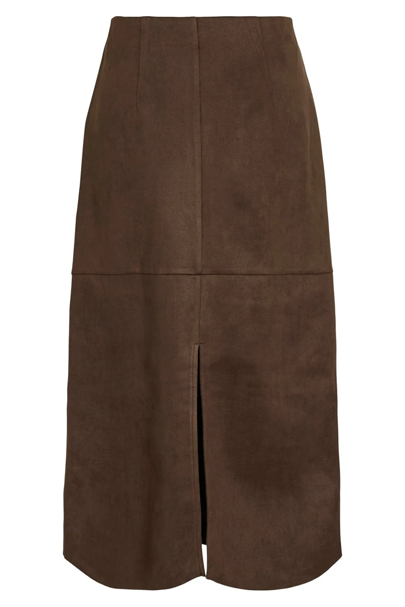 Falda midi de ante