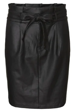 Falda midi encerada talla grande