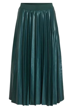 Falda midi plisada