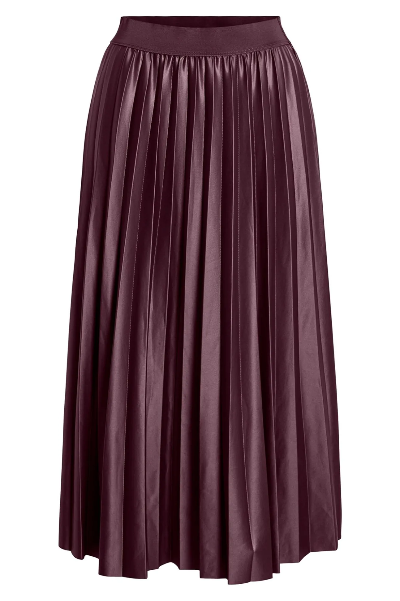 Falda midi plisada
