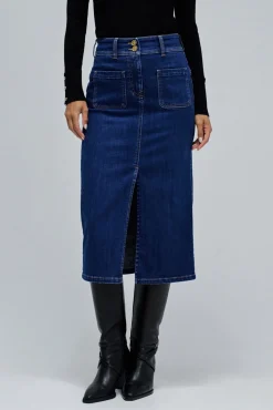 Falda midi secret push in