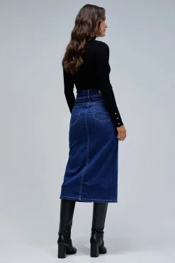 Falda midi secret push in