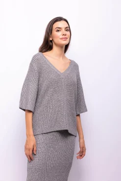 Falda punto lurex