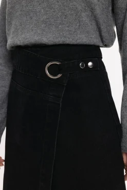 Falda vaquera midi