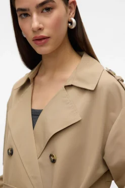Gabardina larga básica
