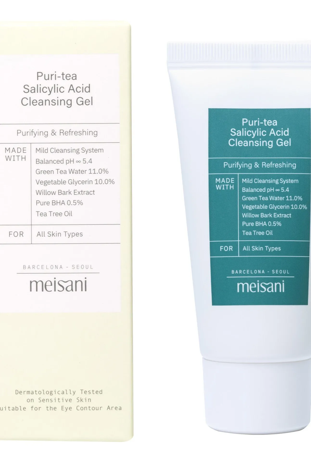 Gel limpiador facial purificante y refrescante