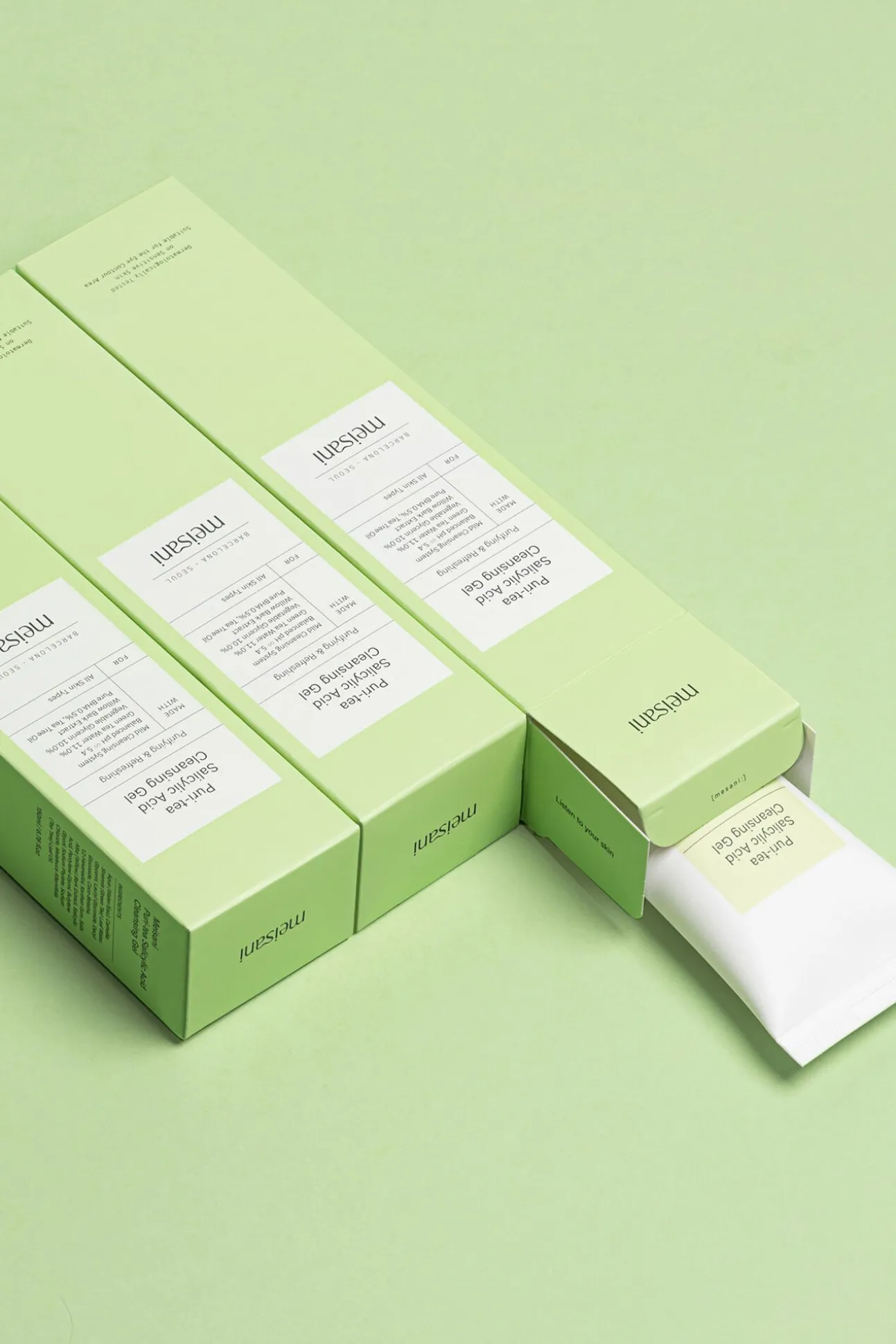 Gel limpiador facial purificante y refrescante