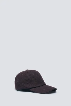 Gorra beisbolera lanera marrón