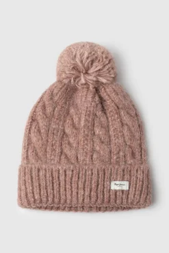Gorro de punto trenzado